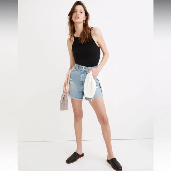 Madewell The Momjean Short in Lansdale Wash 25 8 - Picture 2 of 8